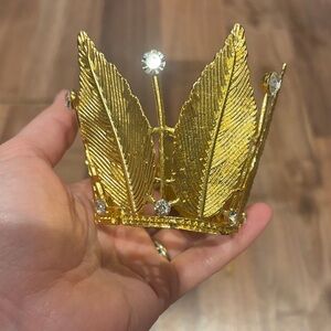 Velscrun  Crystal Tiara Crown with headband